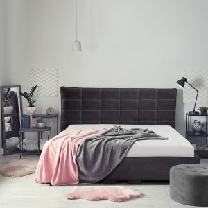 Interior,Of,Beautiful,Room,With,Comfortable,Double,Bed